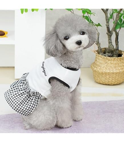 Amazon | OUHUAN ペット服 犬服 ワンピース スカート お姫様 可愛い